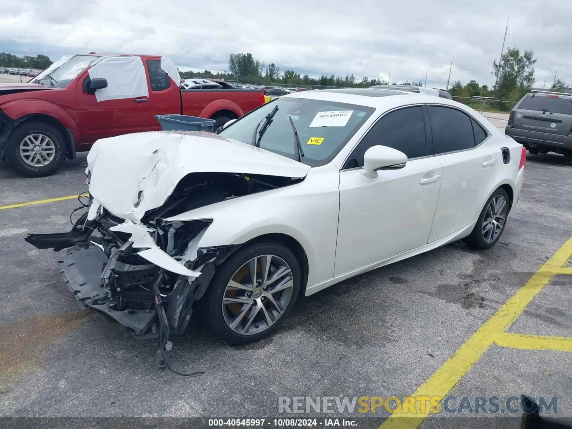 2 Photograph of a damaged car JTHAA1D25L5105769 LEXUS IS 2020