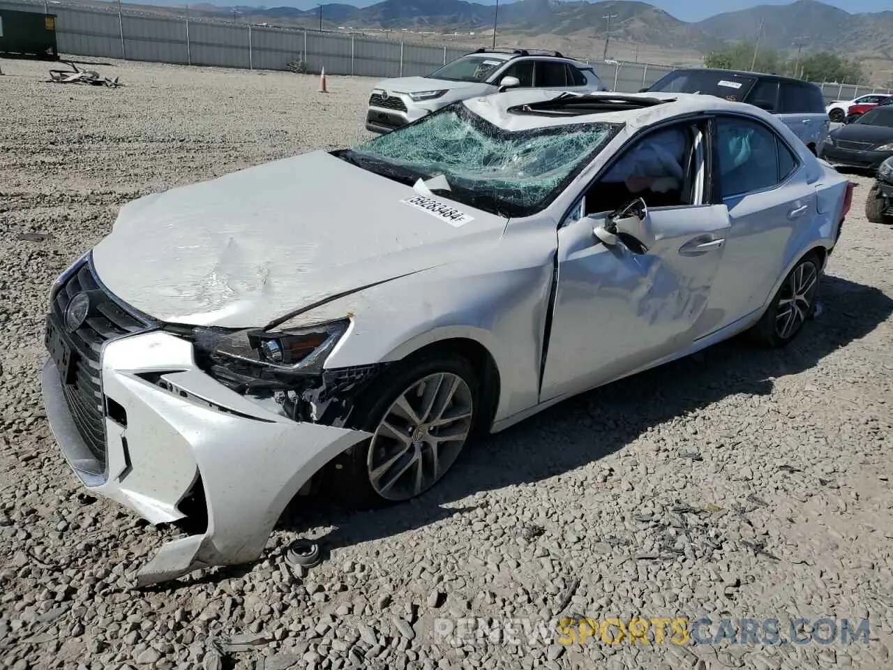1 Photograph of a damaged car JTHAA1D26L5108390 LEXUS IS 2020