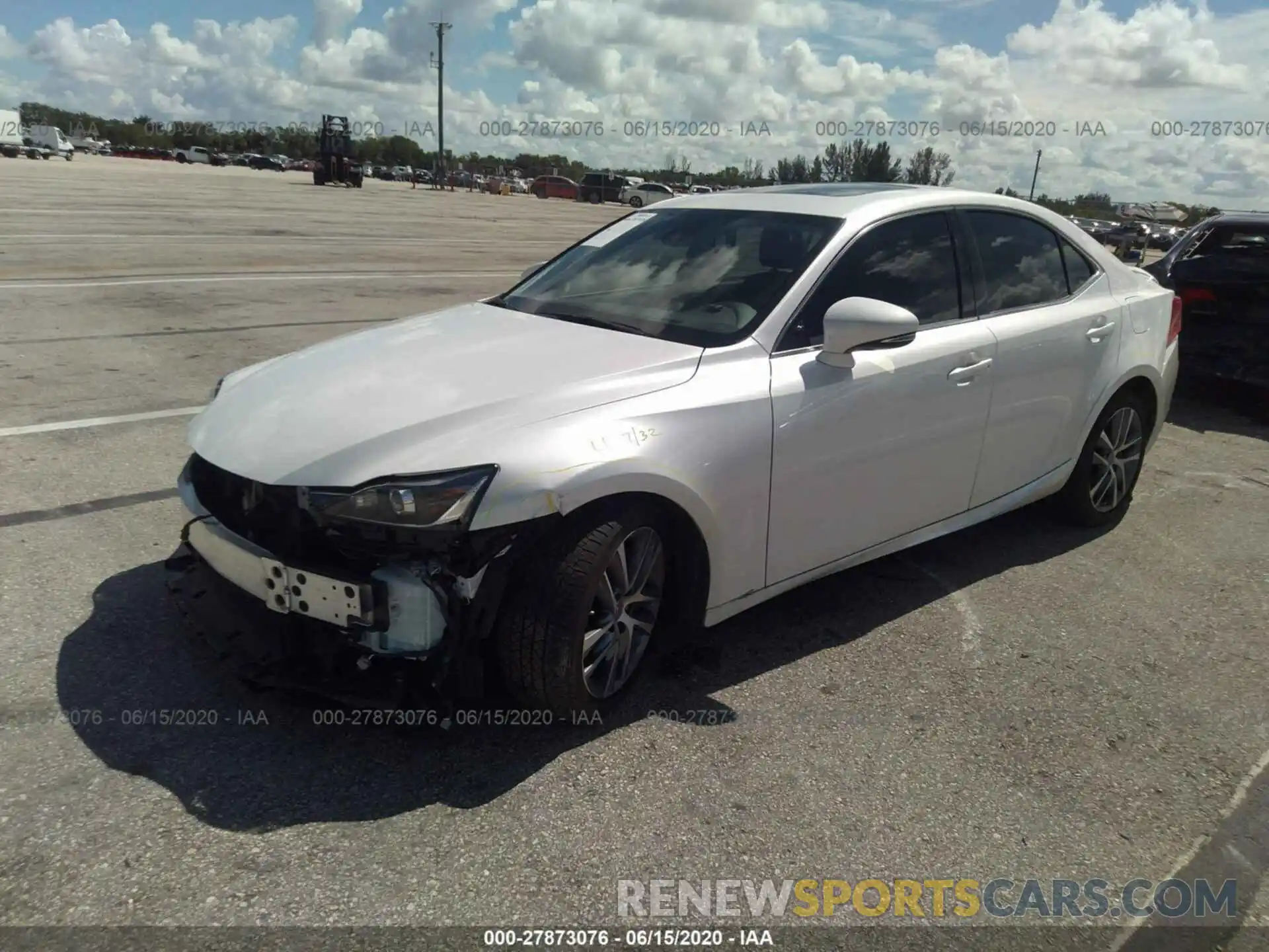 2 Photograph of a damaged car JTHAA1D27L5102629 LEXUS IS 2020