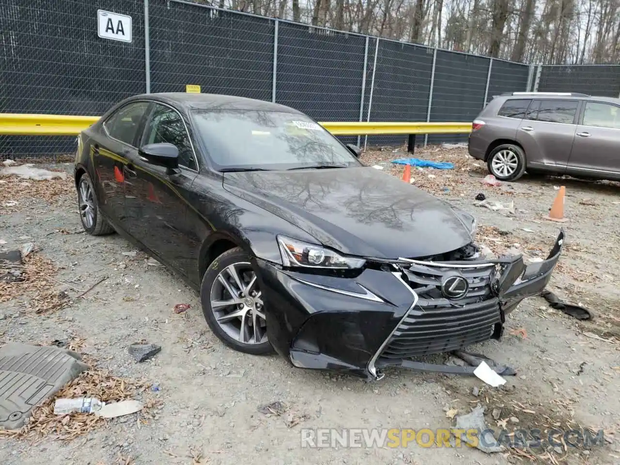 1 Photograph of a damaged car JTHAA1D29L5106729 LEXUS IS 2020