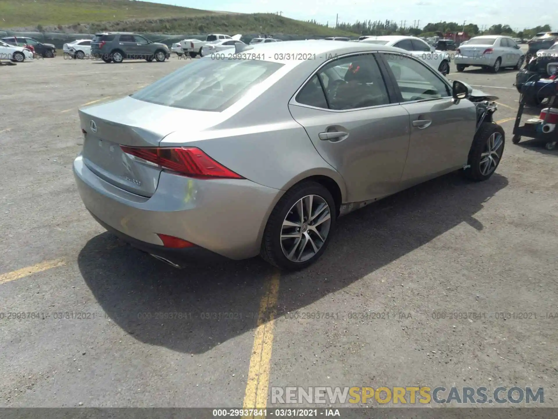 4 Photograph of a damaged car JTHAA1D29L5108500 LEXUS IS 2020