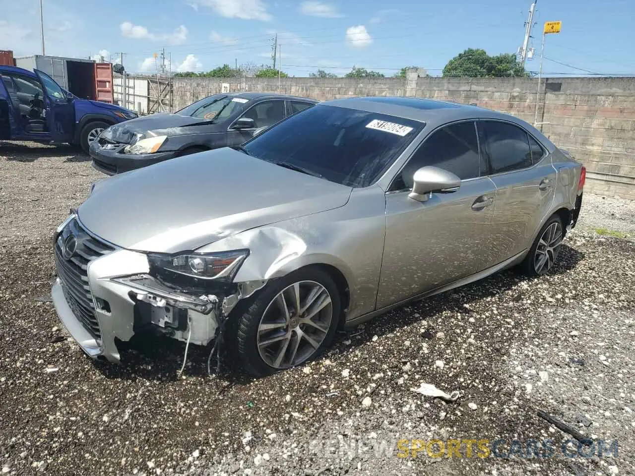 1 Photograph of a damaged car JTHAA1D2XL5102317 LEXUS IS 2020