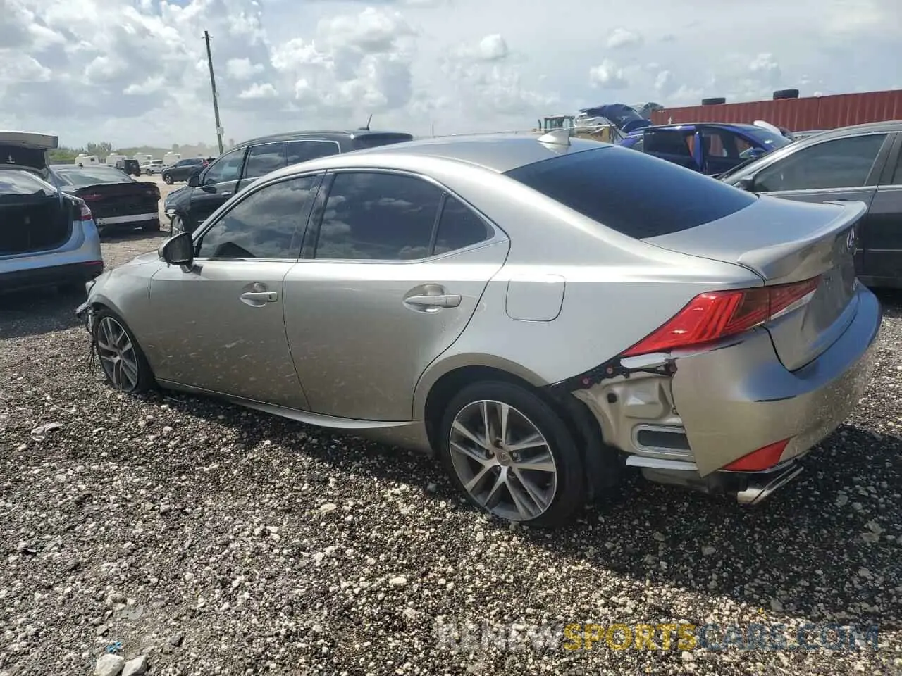 2 Photograph of a damaged car JTHAA1D2XL5102317 LEXUS IS 2020