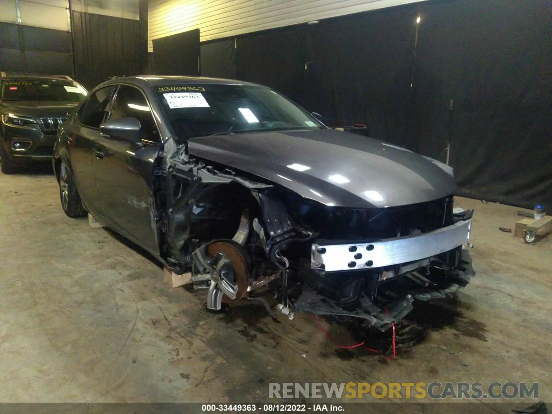 1 Photograph of a damaged car JTHD81F21L5040540 LEXUS IS 2020