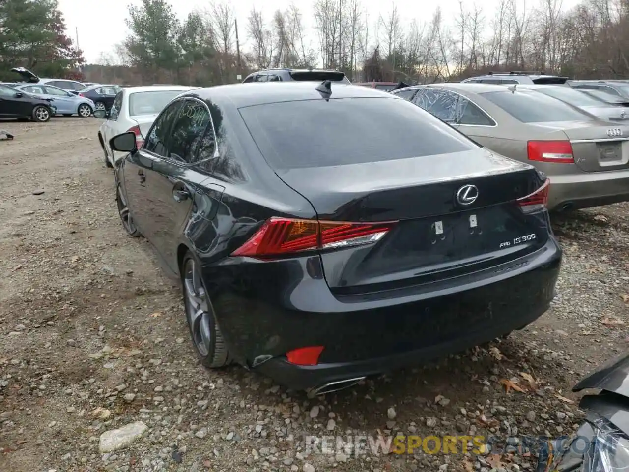 3 Photograph of a damaged car JTHD81F22L5041471 LEXUS IS 2020