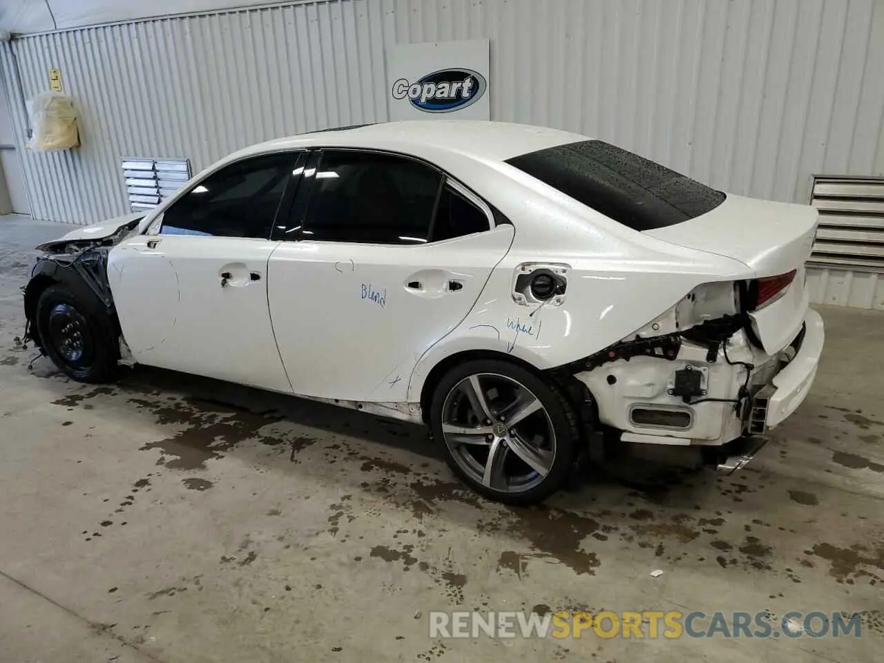 2 Photograph of a damaged car JTHD81F28L5042656 LEXUS IS 2020