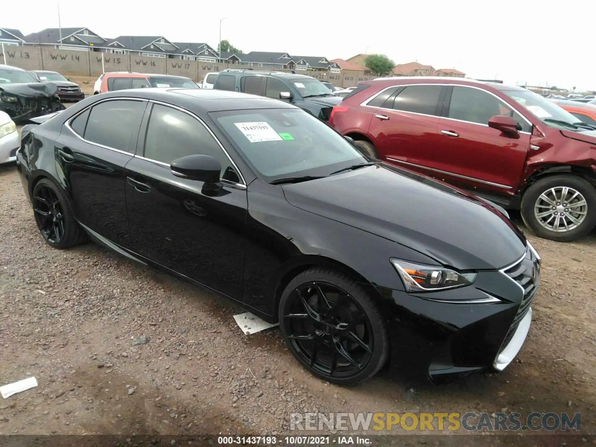 1 Photograph of a damaged car JTHDA1D21L5107189 LEXUS IS 2020