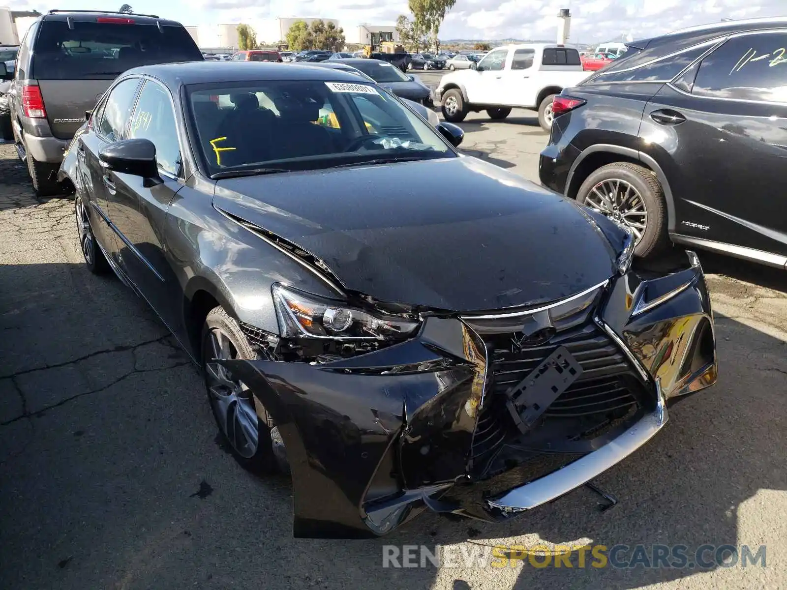 1 Photograph of a damaged car JTHDA1D21L5108309 LEXUS IS 2020