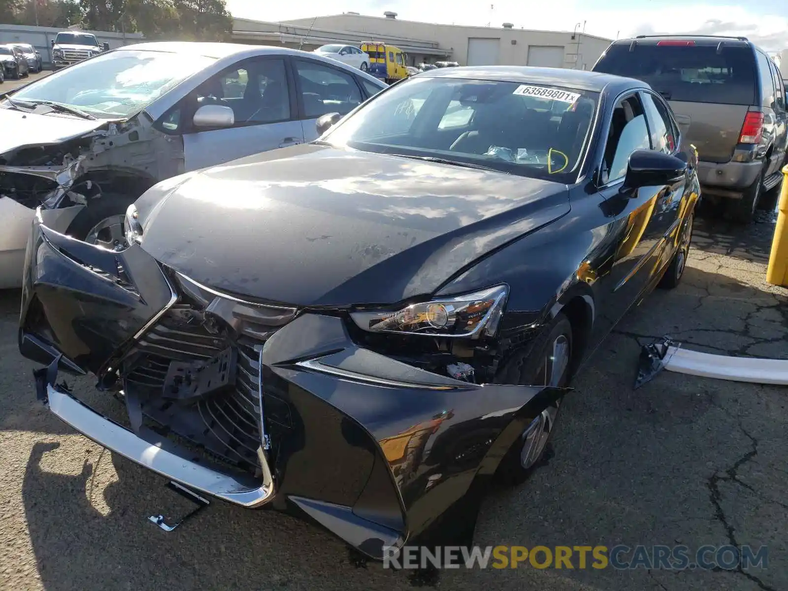 2 Photograph of a damaged car JTHDA1D21L5108309 LEXUS IS 2020