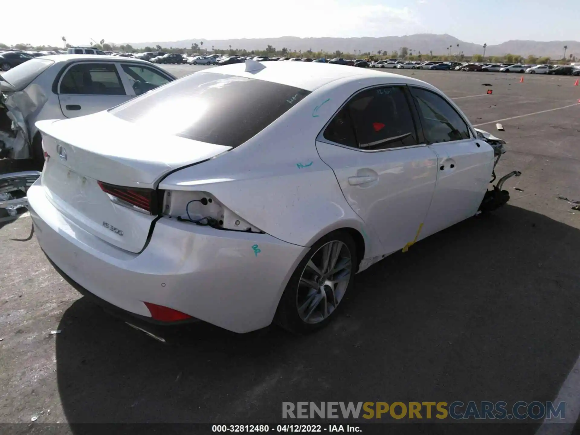 4 Photograph of a damaged car JTHDA1D22L5106732 LEXUS IS 2020