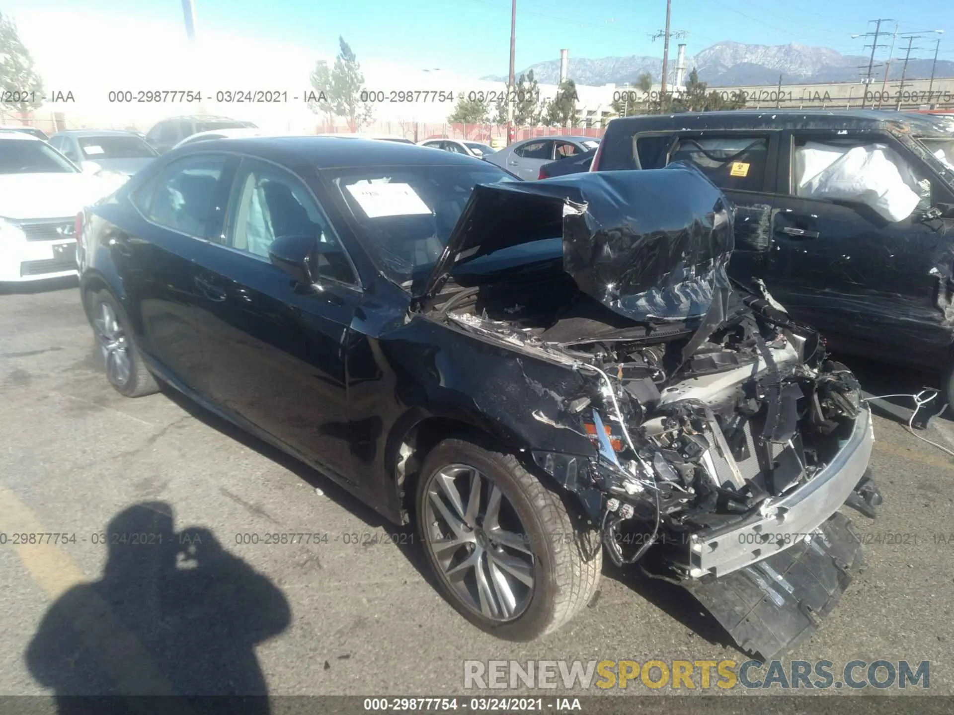 1 Photograph of a damaged car JTHDA1D22L5106892 LEXUS IS 2020