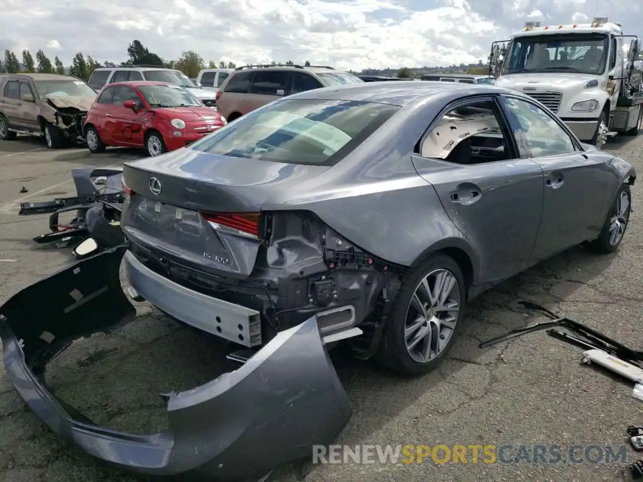 4 Photograph of a damaged car JTHDA1D25L5106708 LEXUS IS 2020