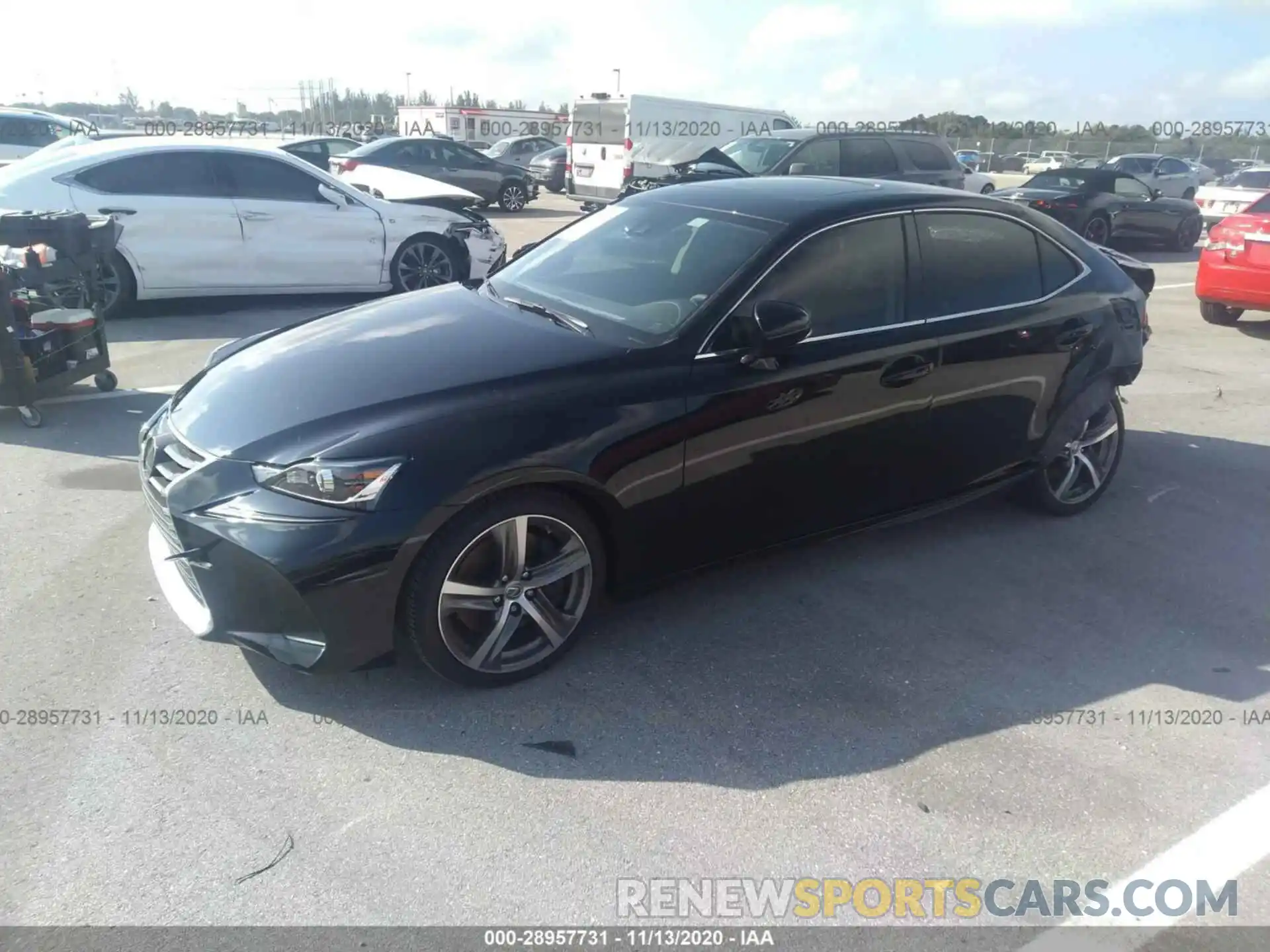 2 Photograph of a damaged car JTHDA1D26L5107494 LEXUS IS 2020