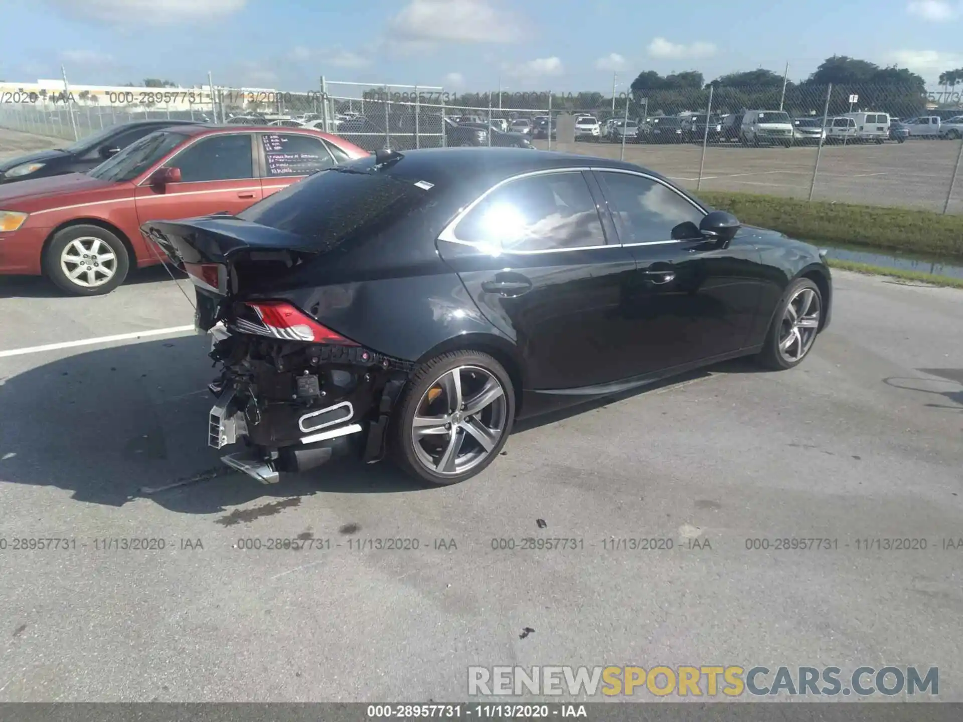 4 Photograph of a damaged car JTHDA1D26L5107494 LEXUS IS 2020