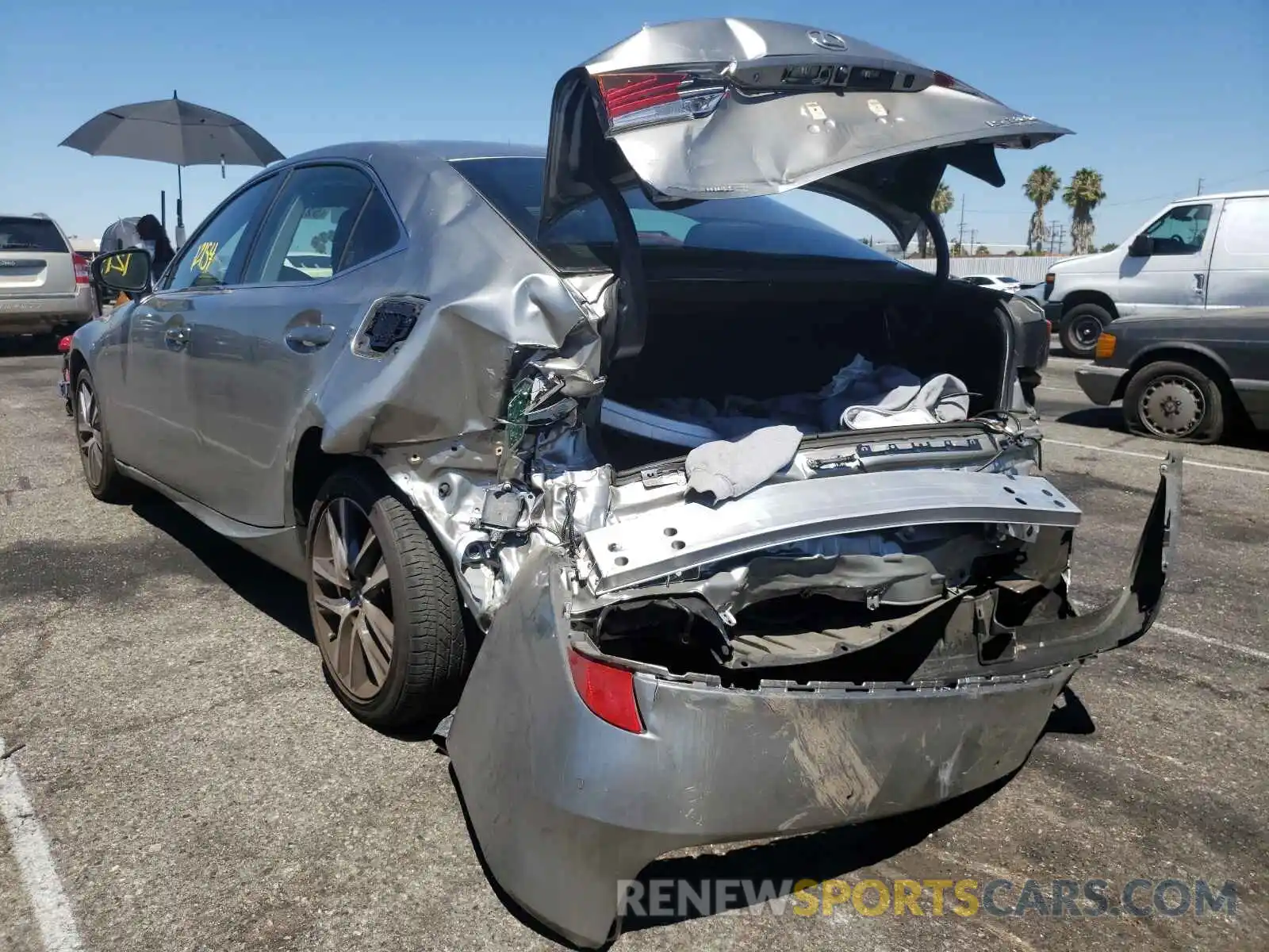 3 Photograph of a damaged car JTHDA1D27L5107181 LEXUS IS 2020