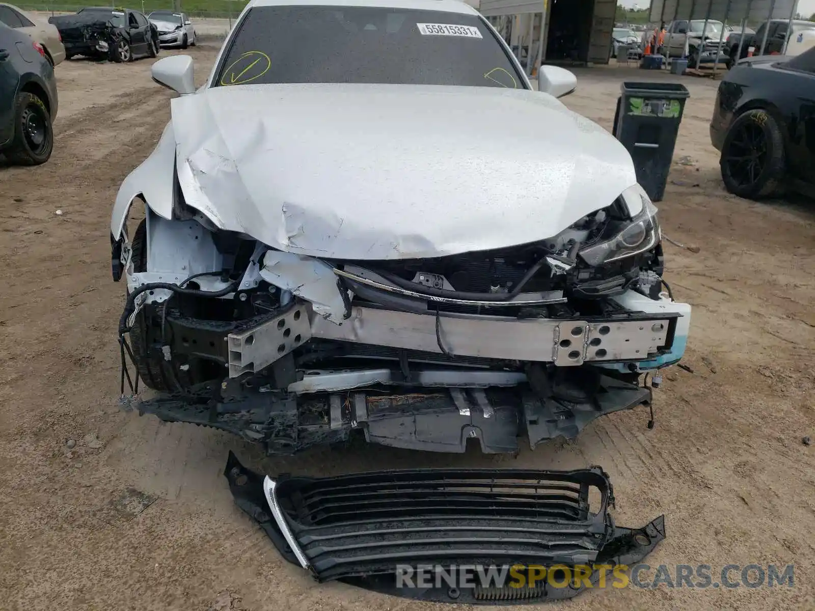 9 Photograph of a damaged car JTHDA1D28L5106363 LEXUS IS 2020