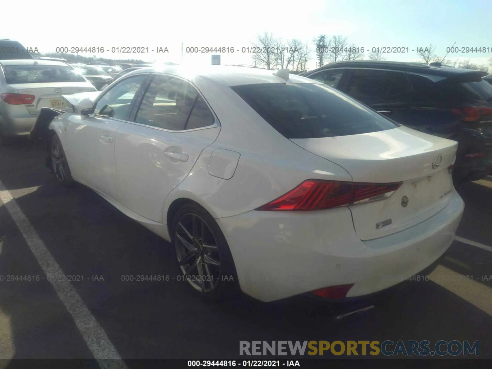 3 Photograph of a damaged car JTHG81F20L5040302 LEXUS IS 2020