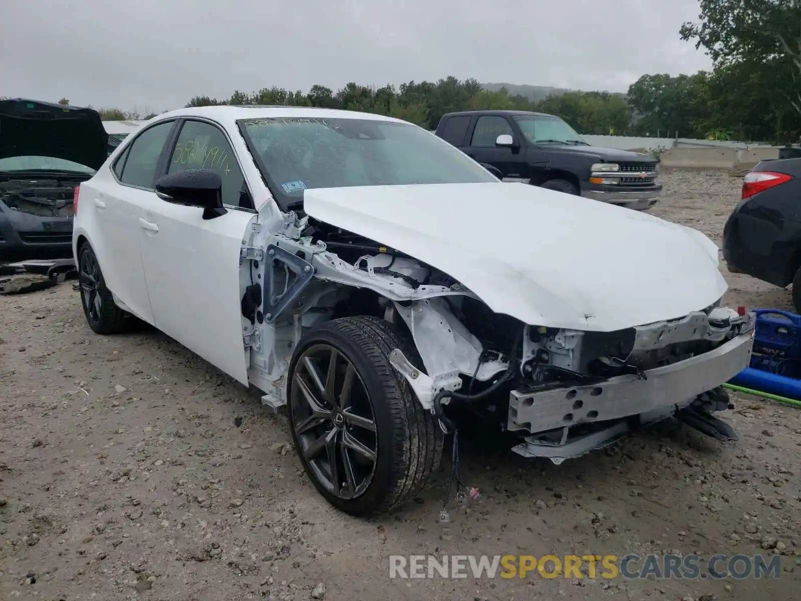 1 Photograph of a damaged car JTHG81F23L5042691 LEXUS IS 2020