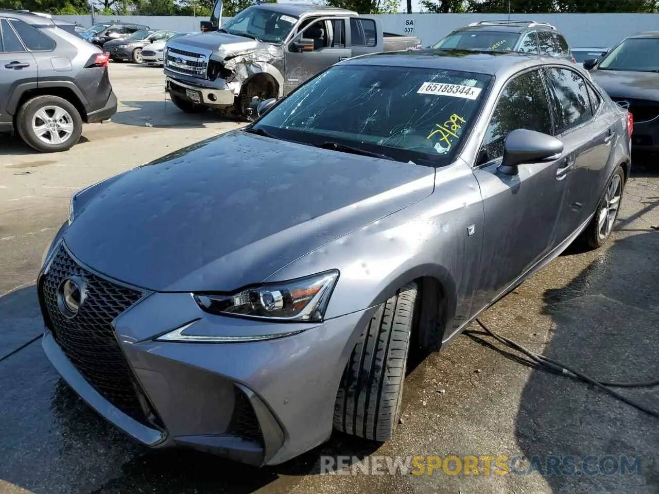 1 Photograph of a damaged car JTHG81F26L5042300 LEXUS IS 2020