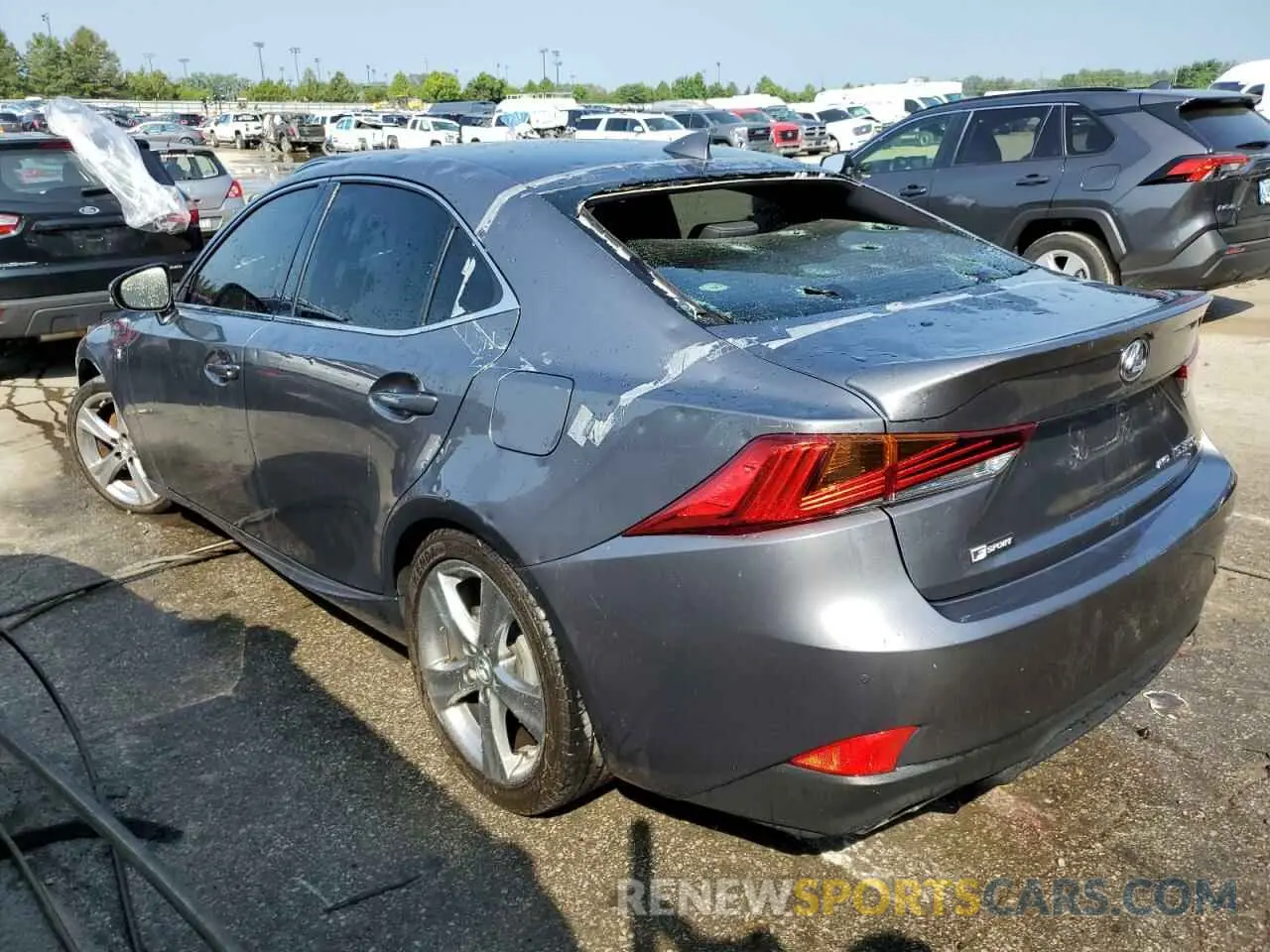 2 Photograph of a damaged car JTHG81F26L5042300 LEXUS IS 2020