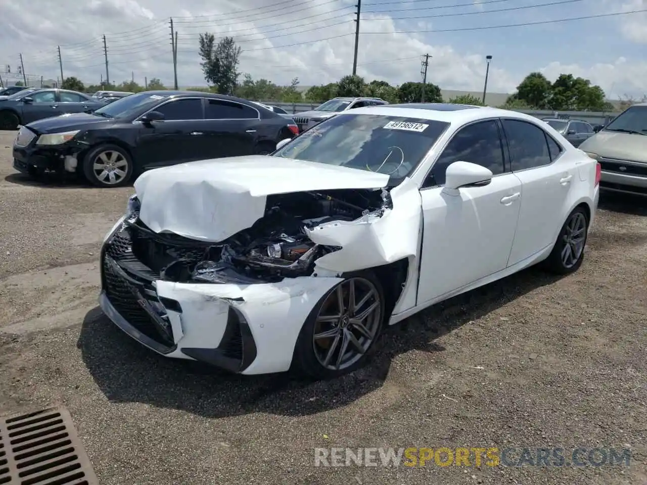 2 Photograph of a damaged car JTHGA1D20L5108220 LEXUS IS 2020