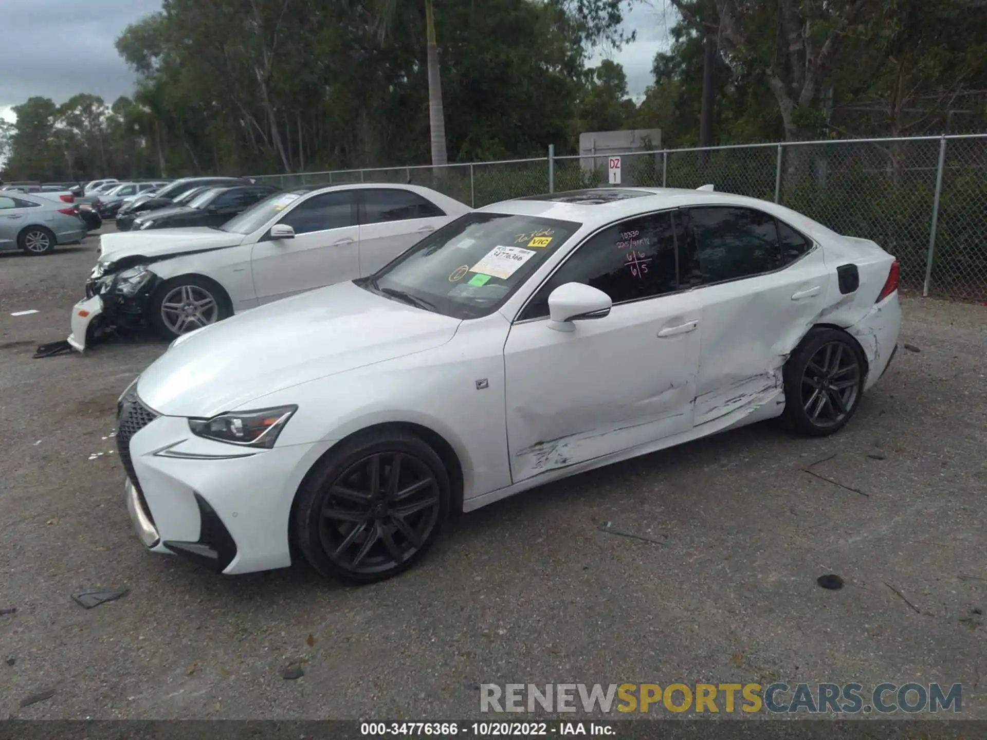 2 Photograph of a damaged car JTHGA1D20L5108590 LEXUS IS 2020