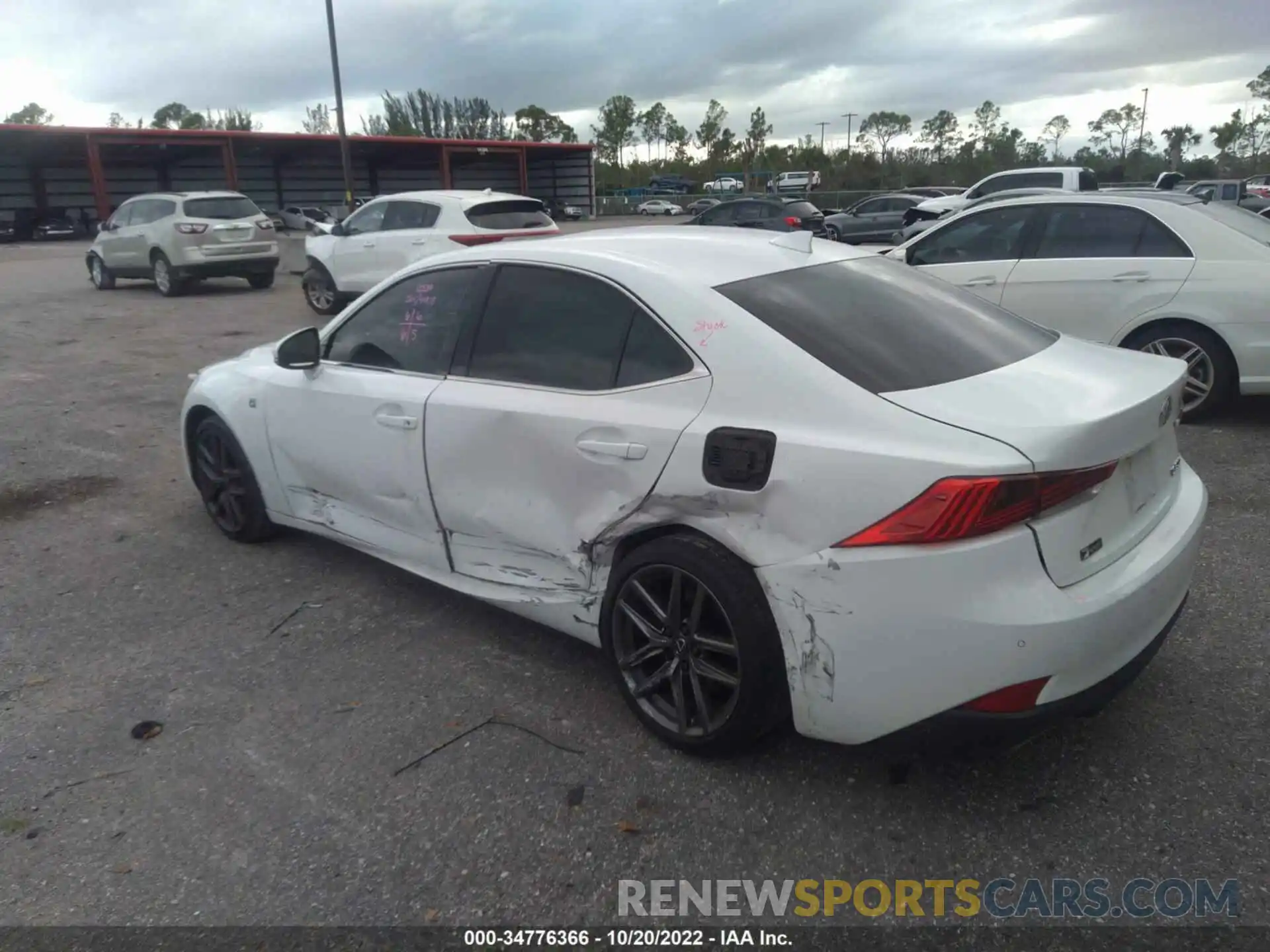 3 Photograph of a damaged car JTHGA1D20L5108590 LEXUS IS 2020