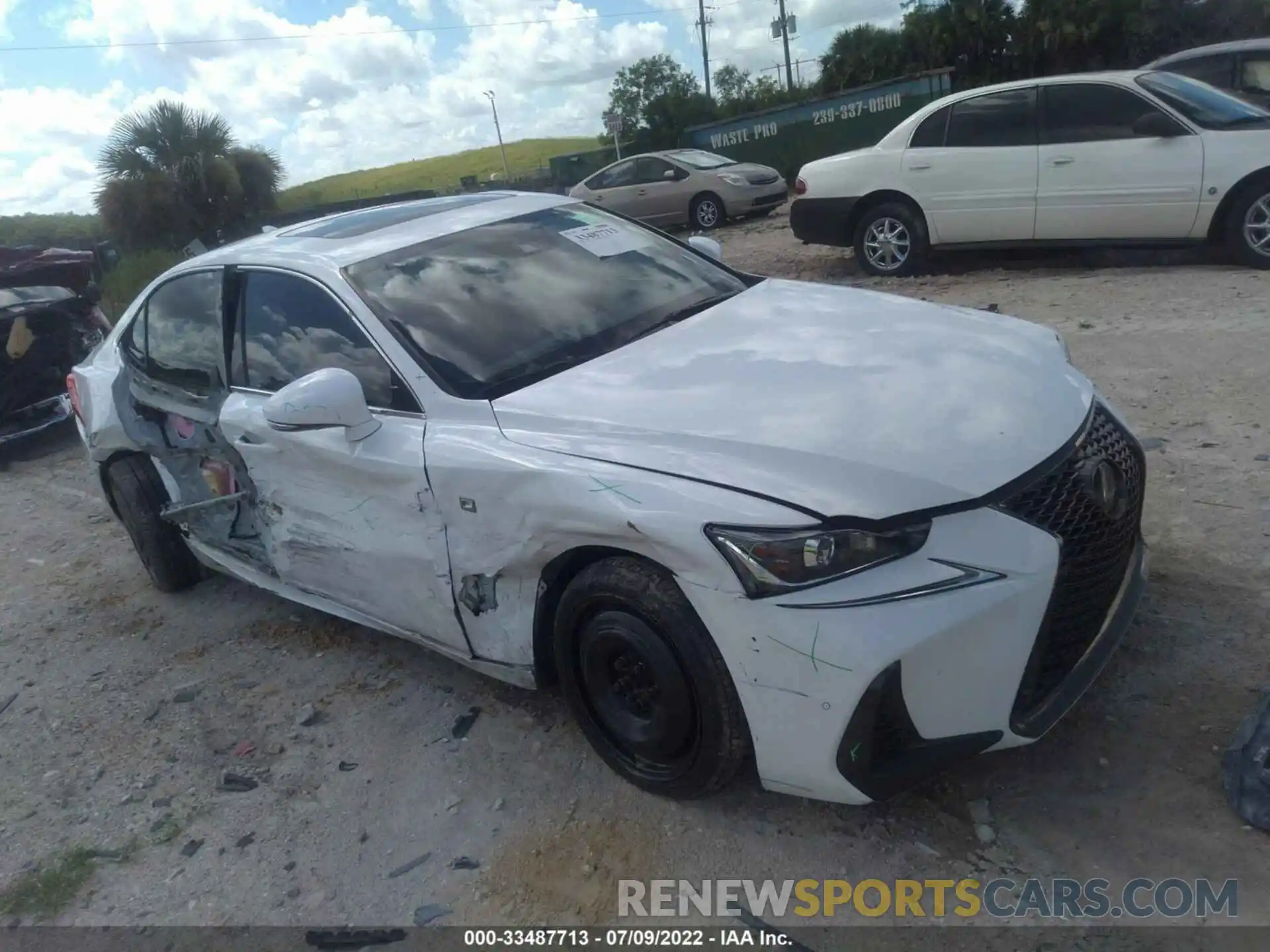 1 Photograph of a damaged car JTHGA1D21L5101955 LEXUS IS 2020