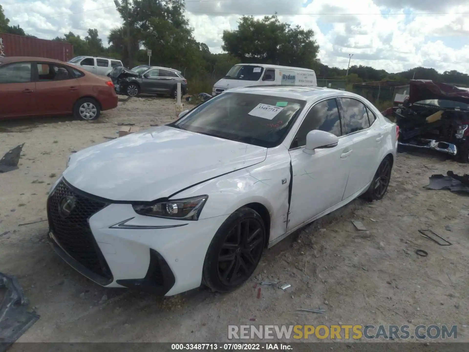 2 Photograph of a damaged car JTHGA1D21L5101955 LEXUS IS 2020