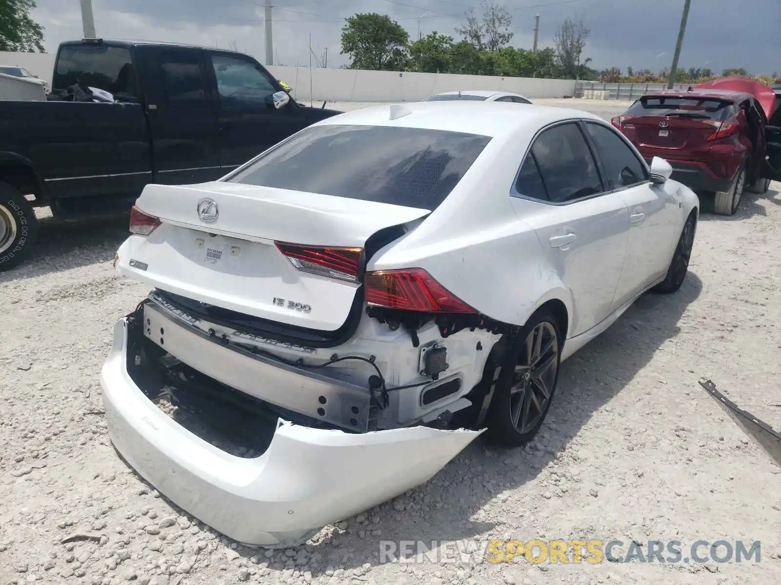 4 Photograph of a damaged car JTHGA1D22L5102662 LEXUS IS 2020