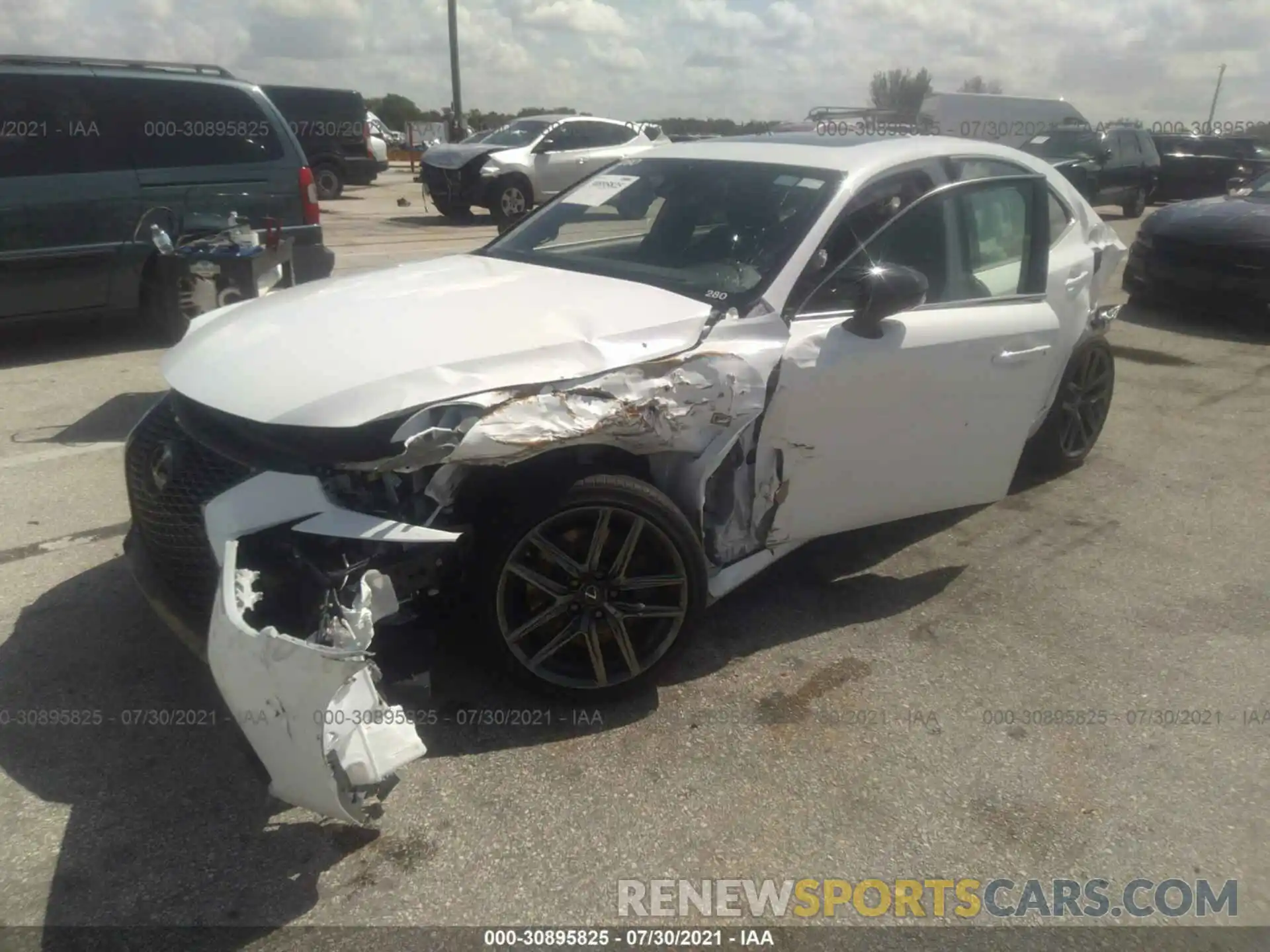 2 Photograph of a damaged car JTHGA1D22L5108610 LEXUS IS 2020