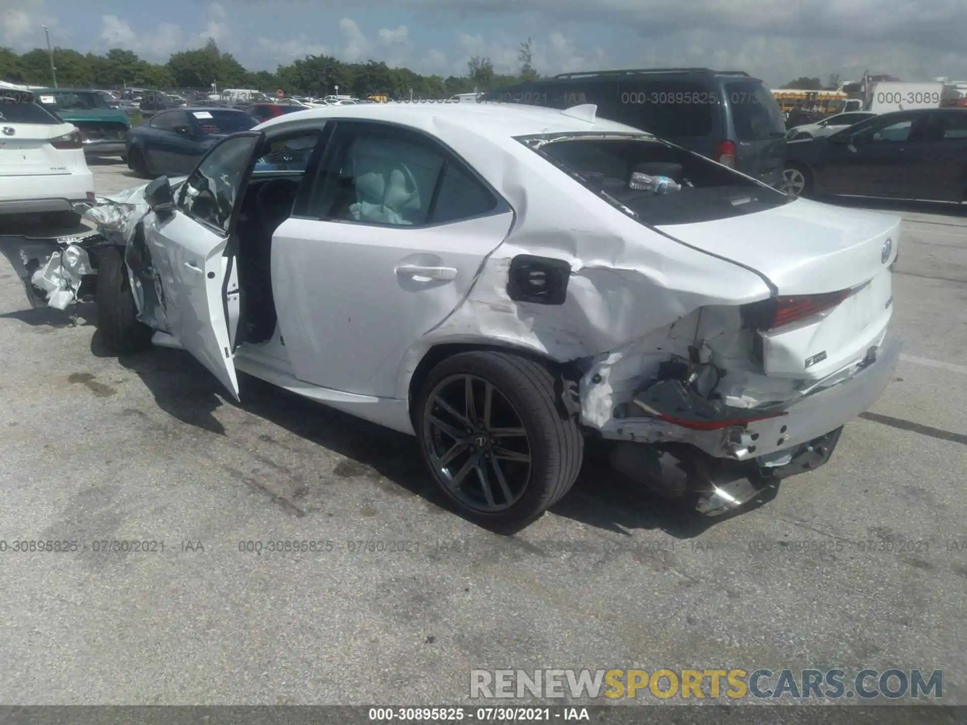 3 Photograph of a damaged car JTHGA1D22L5108610 LEXUS IS 2020