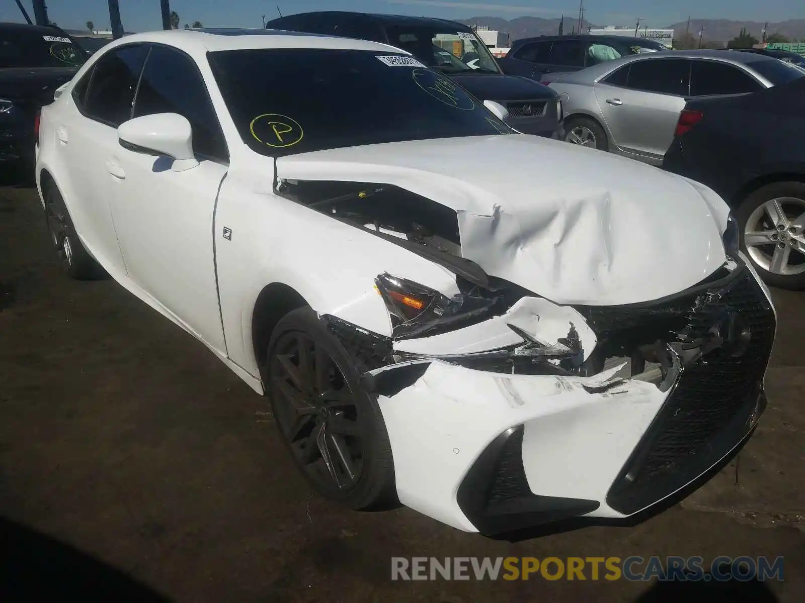 1 Photograph of a damaged car JTHGA1D24L5105837 LEXUS IS 2020