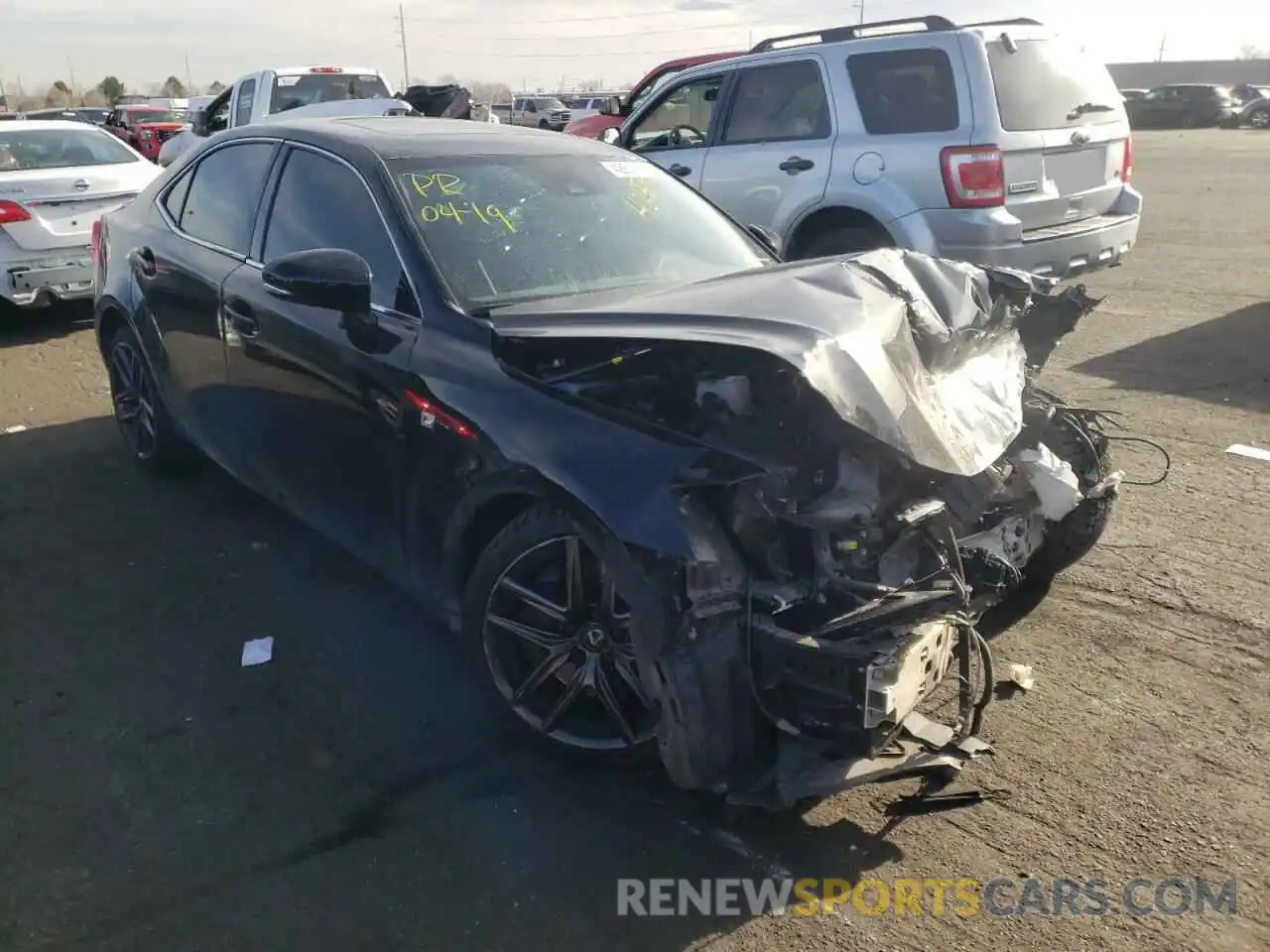 1 Photograph of a damaged car JTHGA1D24L5106115 LEXUS IS 2020