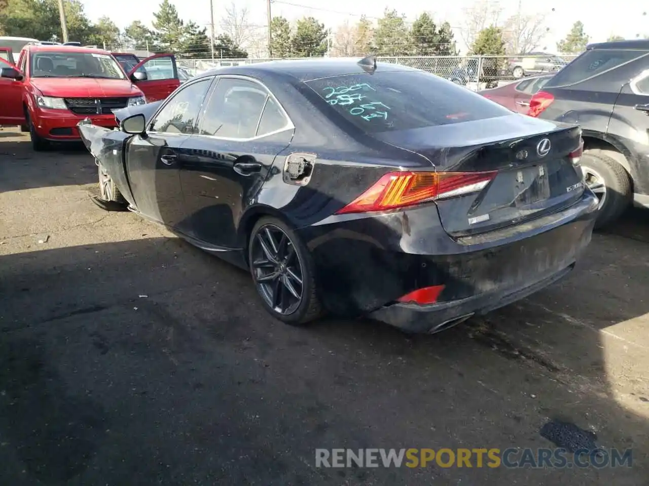 3 Photograph of a damaged car JTHGA1D24L5106115 LEXUS IS 2020