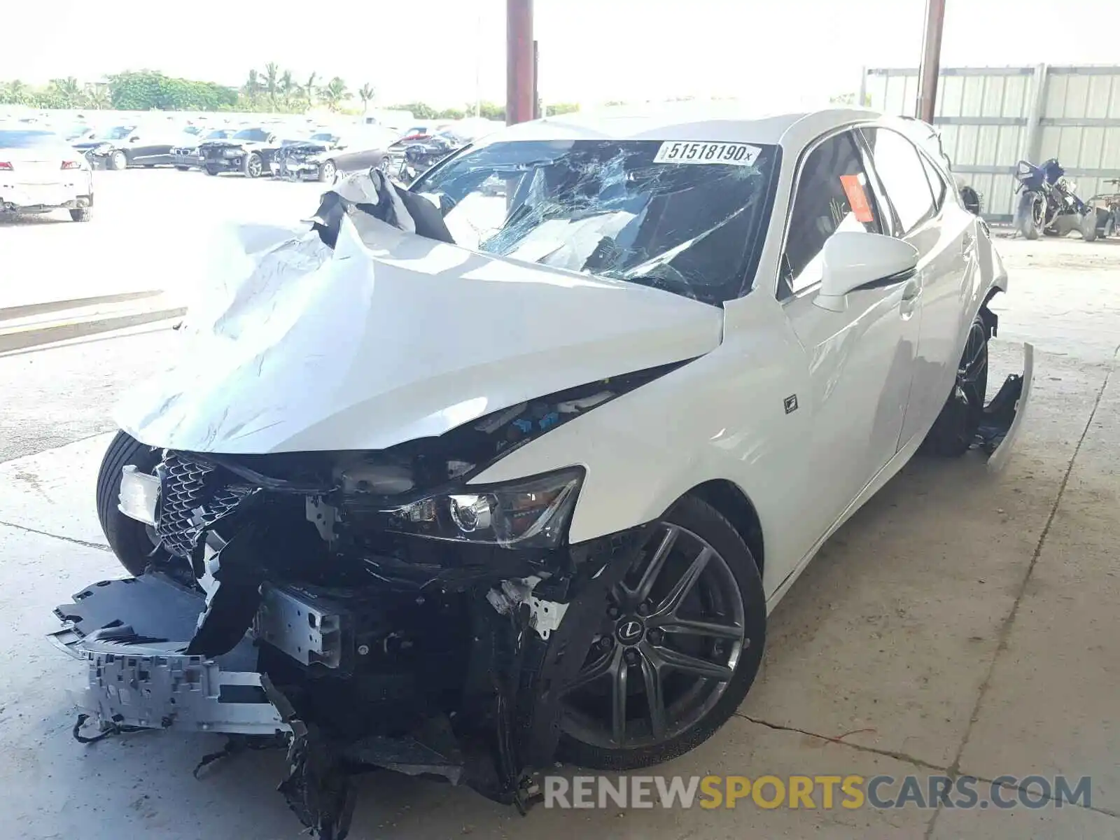 2 Photograph of a damaged car JTHGA1D25L5104664 LEXUS IS 2020