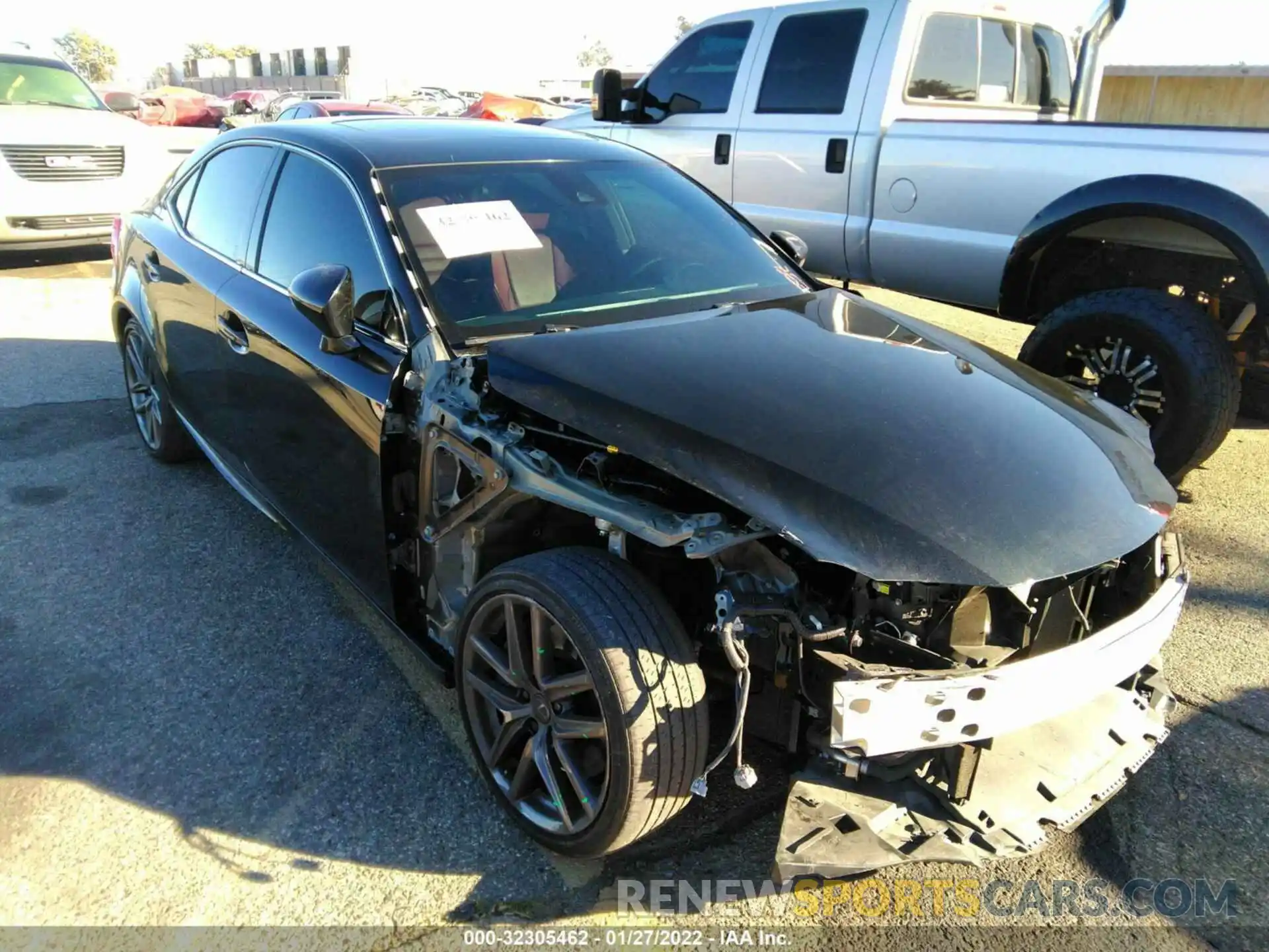 1 Photograph of a damaged car JTHGA1D26L5101790 LEXUS IS 2020