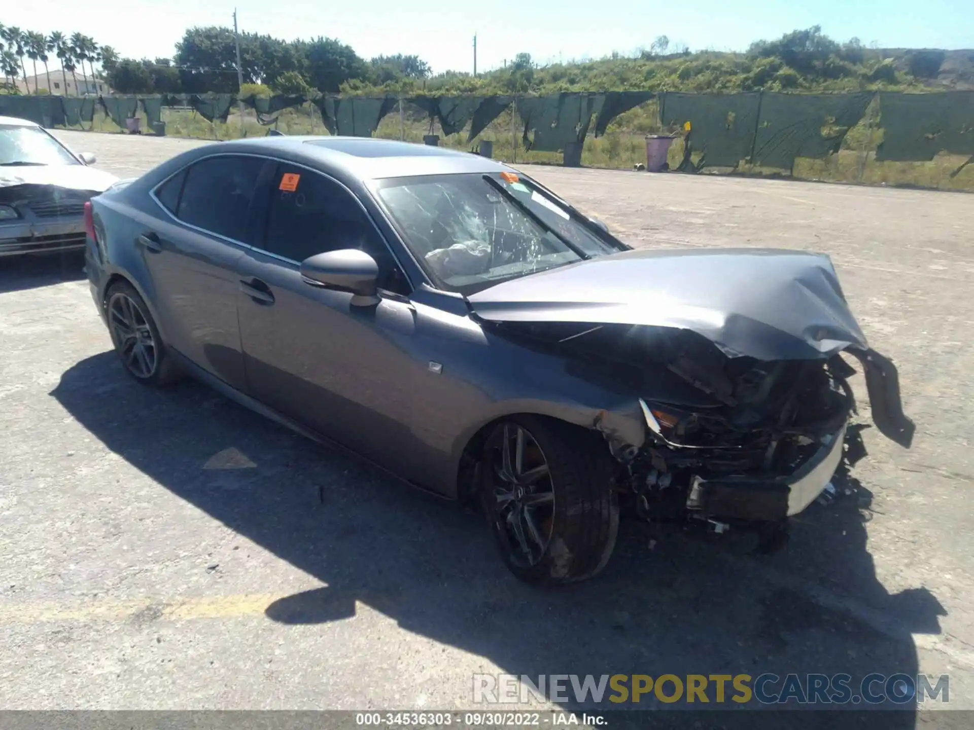 1 Photograph of a damaged car JTHGA1D26L5104219 LEXUS IS 2020