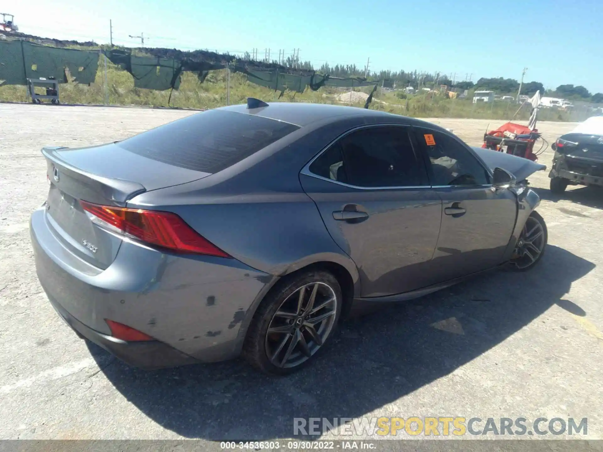 4 Photograph of a damaged car JTHGA1D26L5104219 LEXUS IS 2020