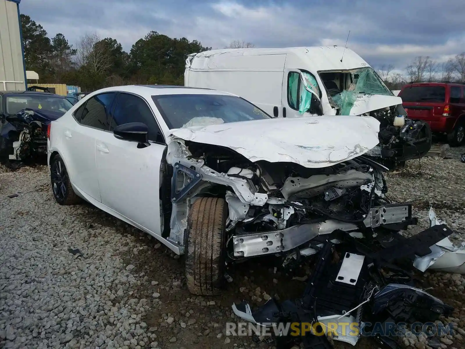 1 Photograph of a damaged car JTHGA1D26L5106424 LEXUS IS 2020