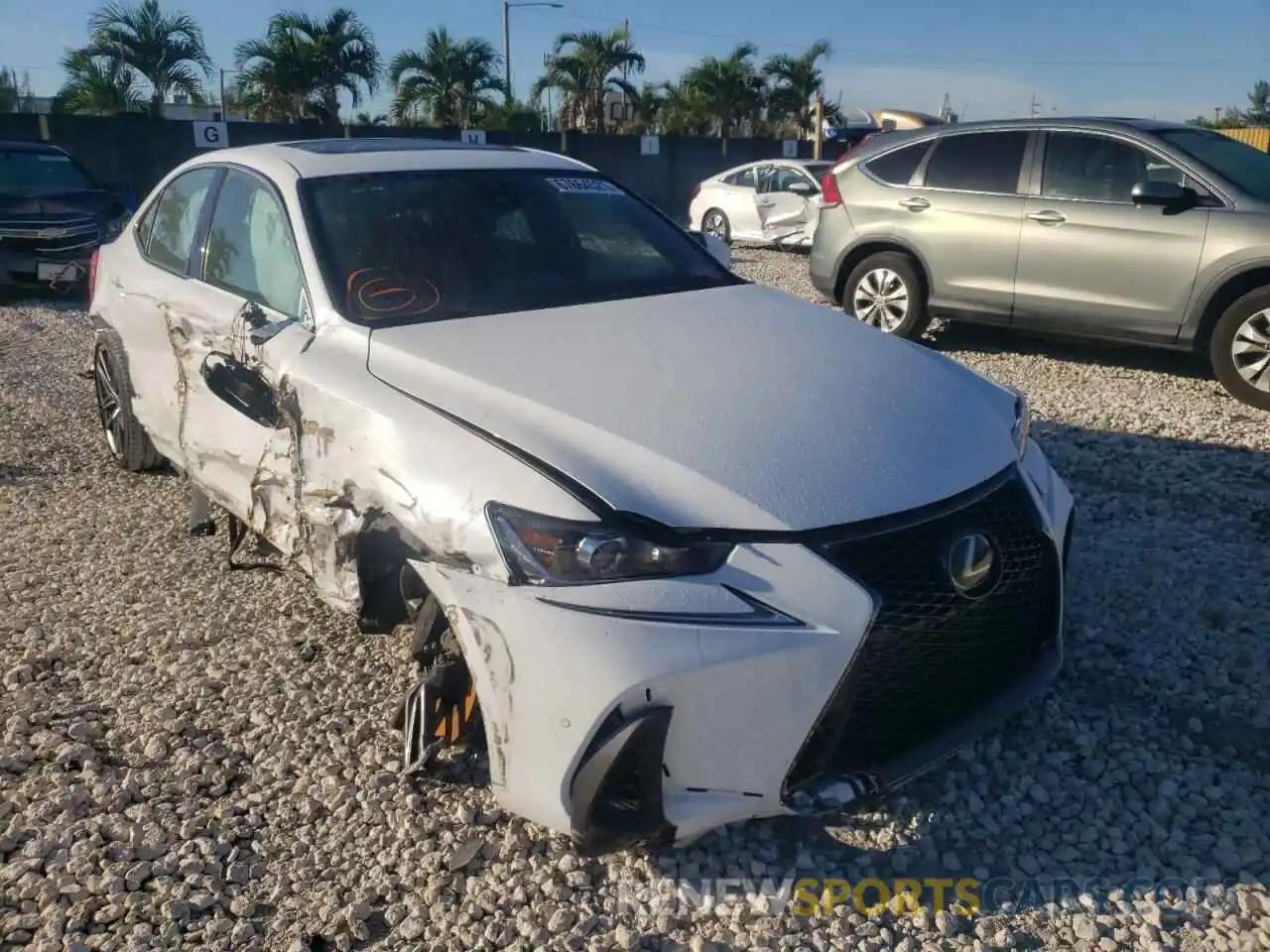 1 Photograph of a damaged car JTHGA1D27L5101264 LEXUS IS 2020