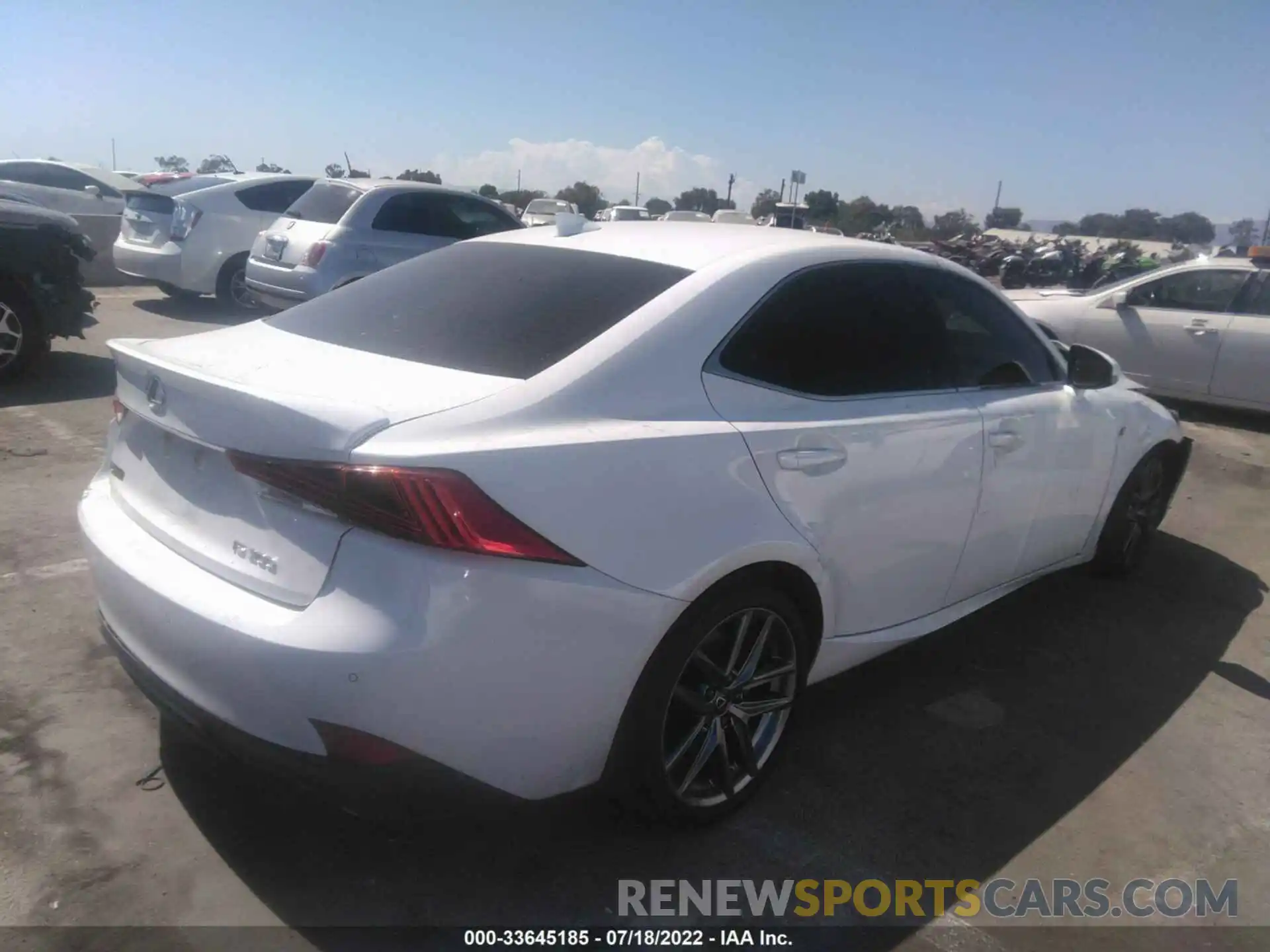 4 Photograph of a damaged car JTHGA1D27L5104410 LEXUS IS 2020