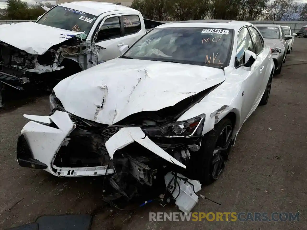 2 Photograph of a damaged car JTHGA1D28L5105033 LEXUS IS 2020