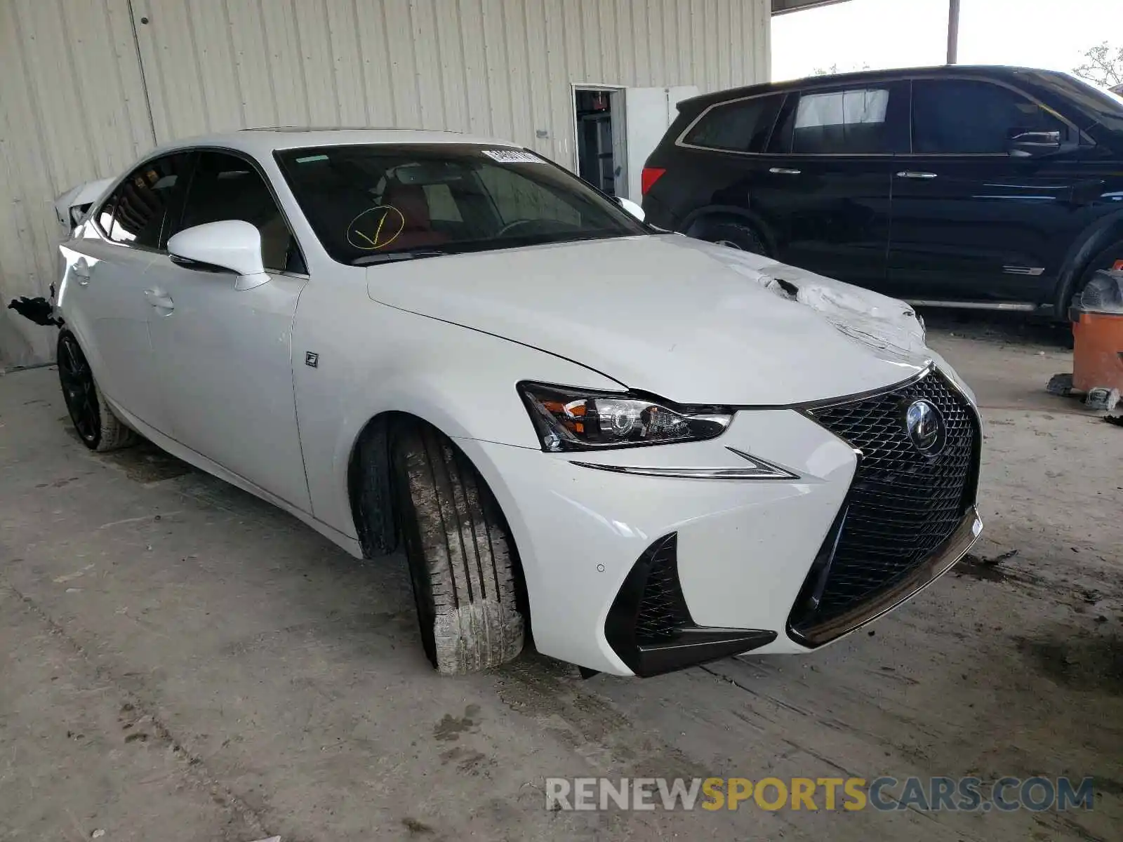 1 Photograph of a damaged car JTHGA1D29L5103243 LEXUS IS 2020