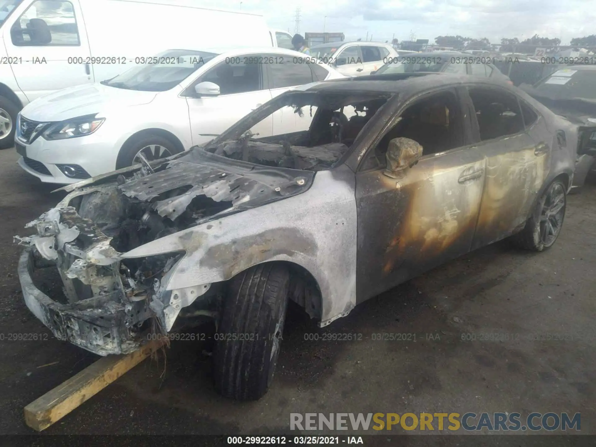 2 Photograph of a damaged car JTHGA1D2XL5103333 LEXUS IS 2020