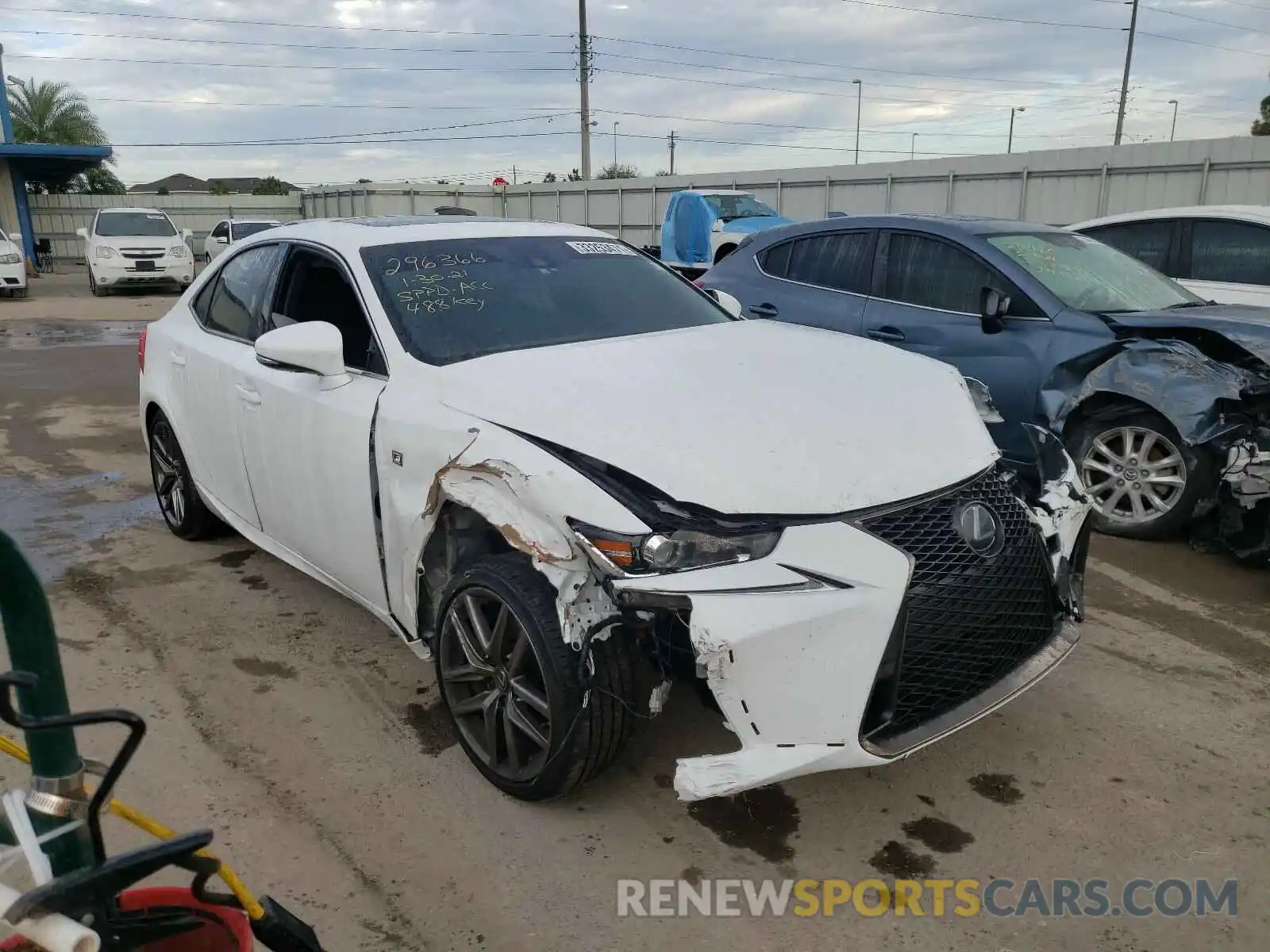 1 Photograph of a damaged car JTHGZ1B21L5036195 LEXUS IS 2020