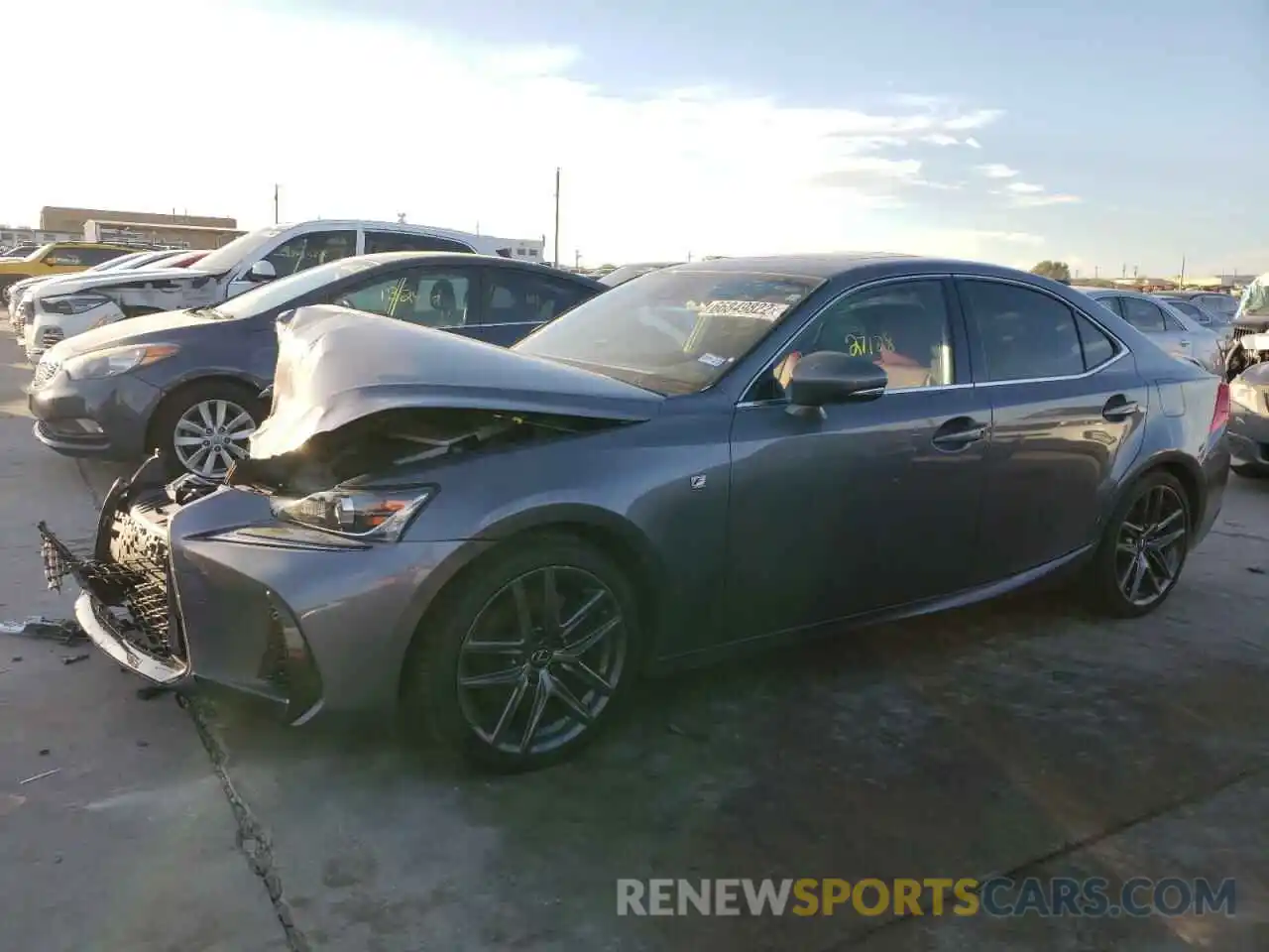 1 Photograph of a damaged car JTHGZ1B23L5036361 LEXUS IS 2020