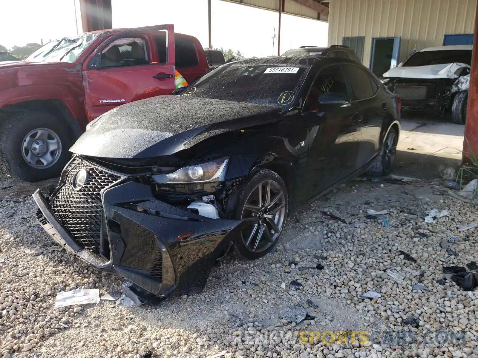 2 Photograph of a damaged car JTHGZ1B26L5036158 LEXUS IS 2020