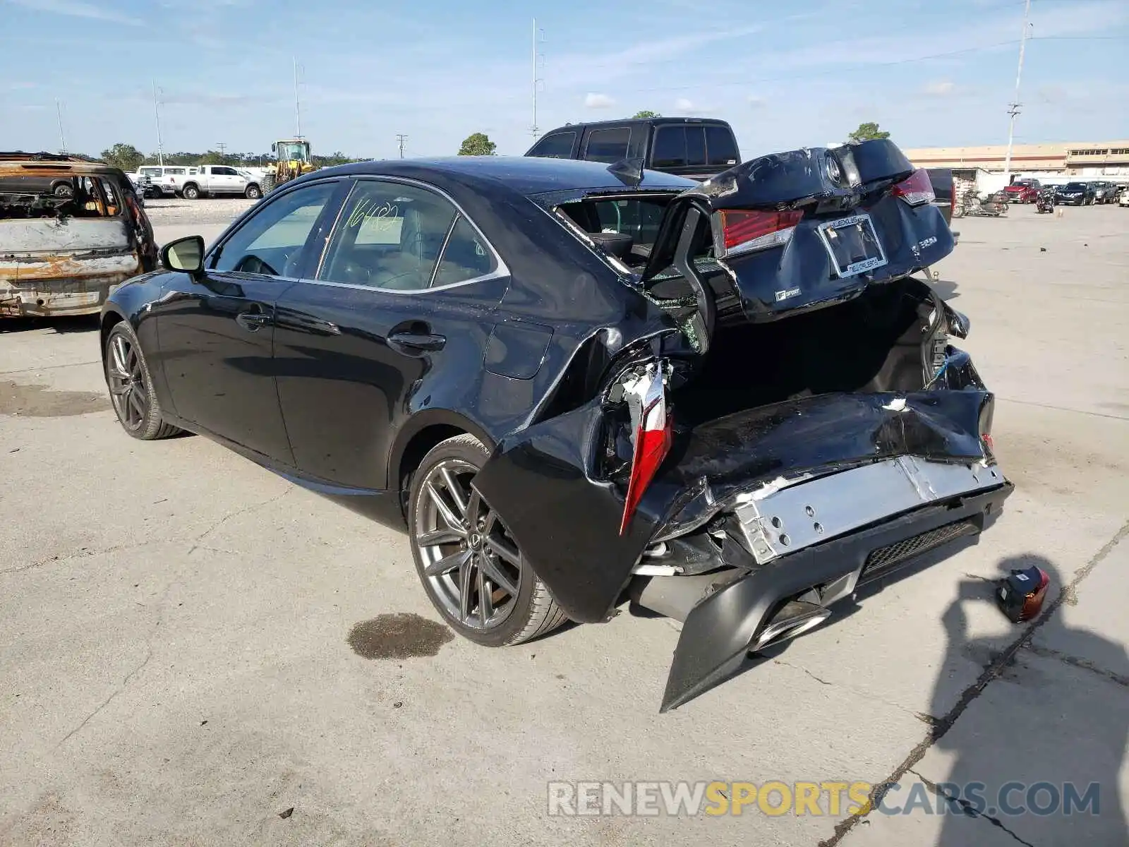 3 Photograph of a damaged car JTHGZ1B28L5035948 LEXUS IS 2020