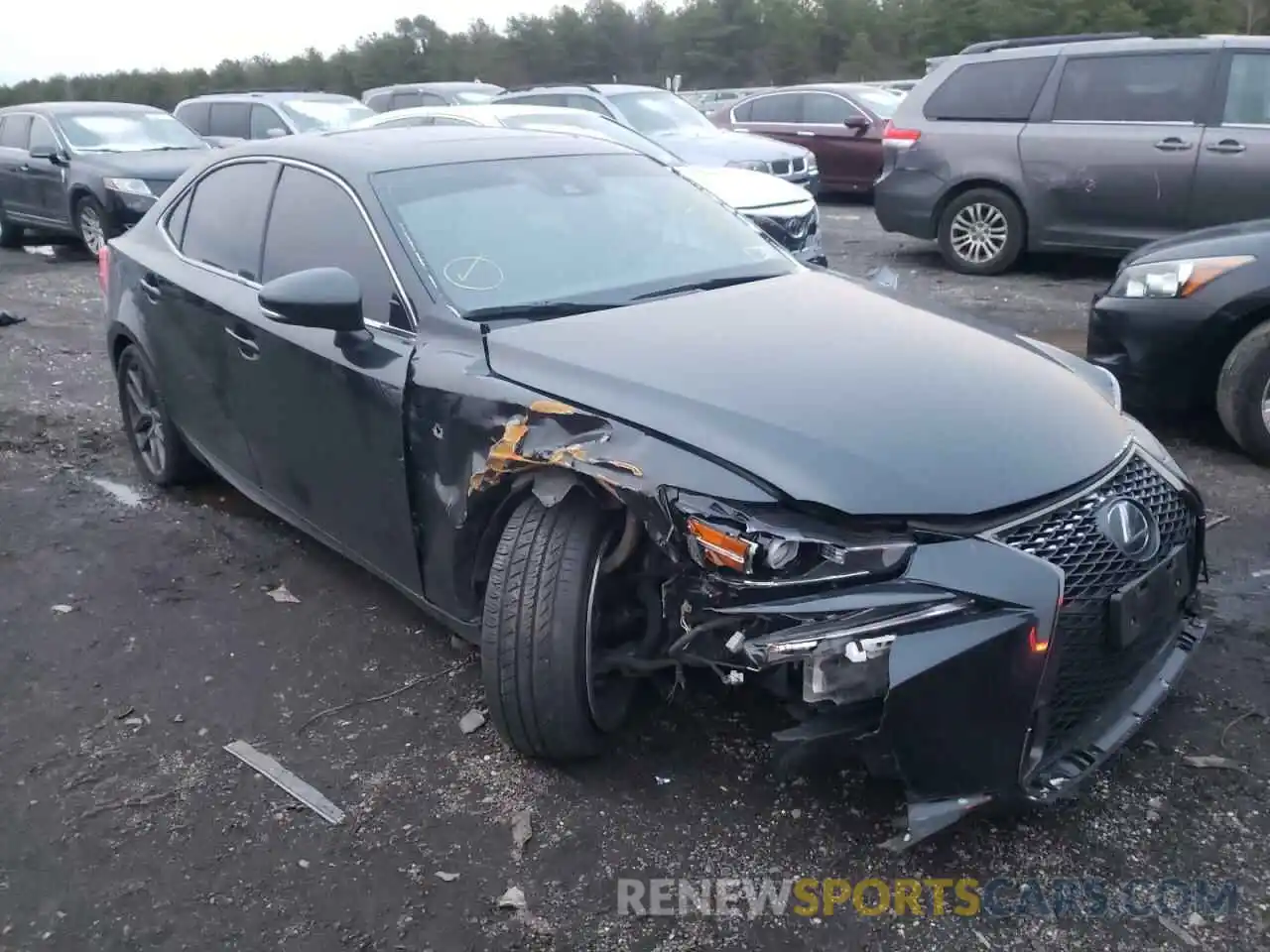 1 Photograph of a damaged car JTHGZ1E20L5018279 LEXUS IS 2020